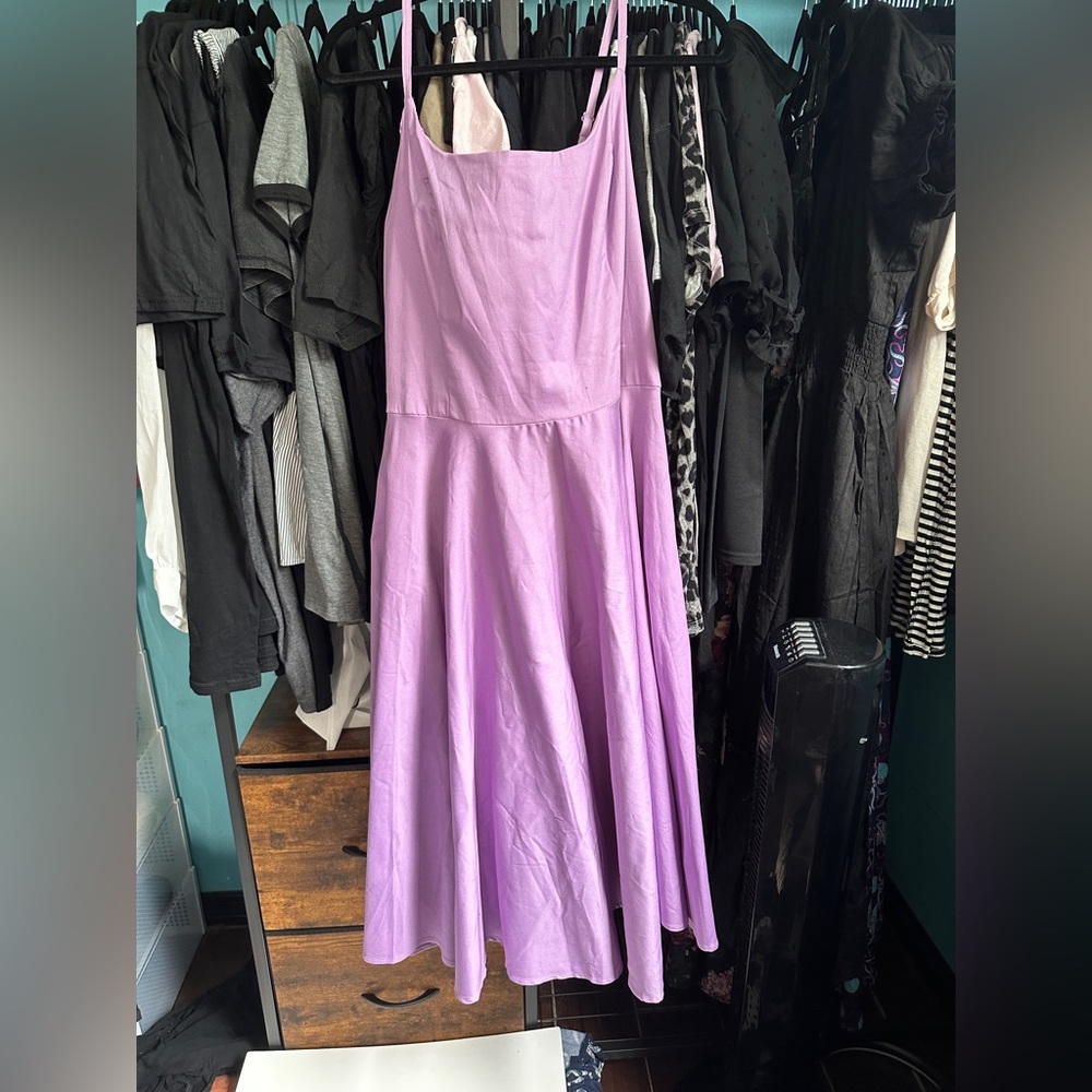 Tailor and Twirl retro style pin up dress size 2x lavender